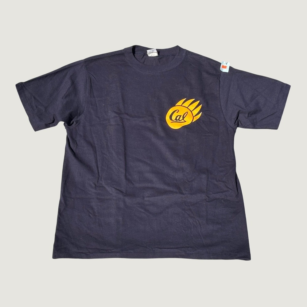 Vintage MV Sport UC Berkeley Cal Bears T-Shirt XXL Navy Blue Go Bears USA Made